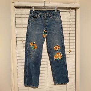 Vintage Levi’s with Boho patch details